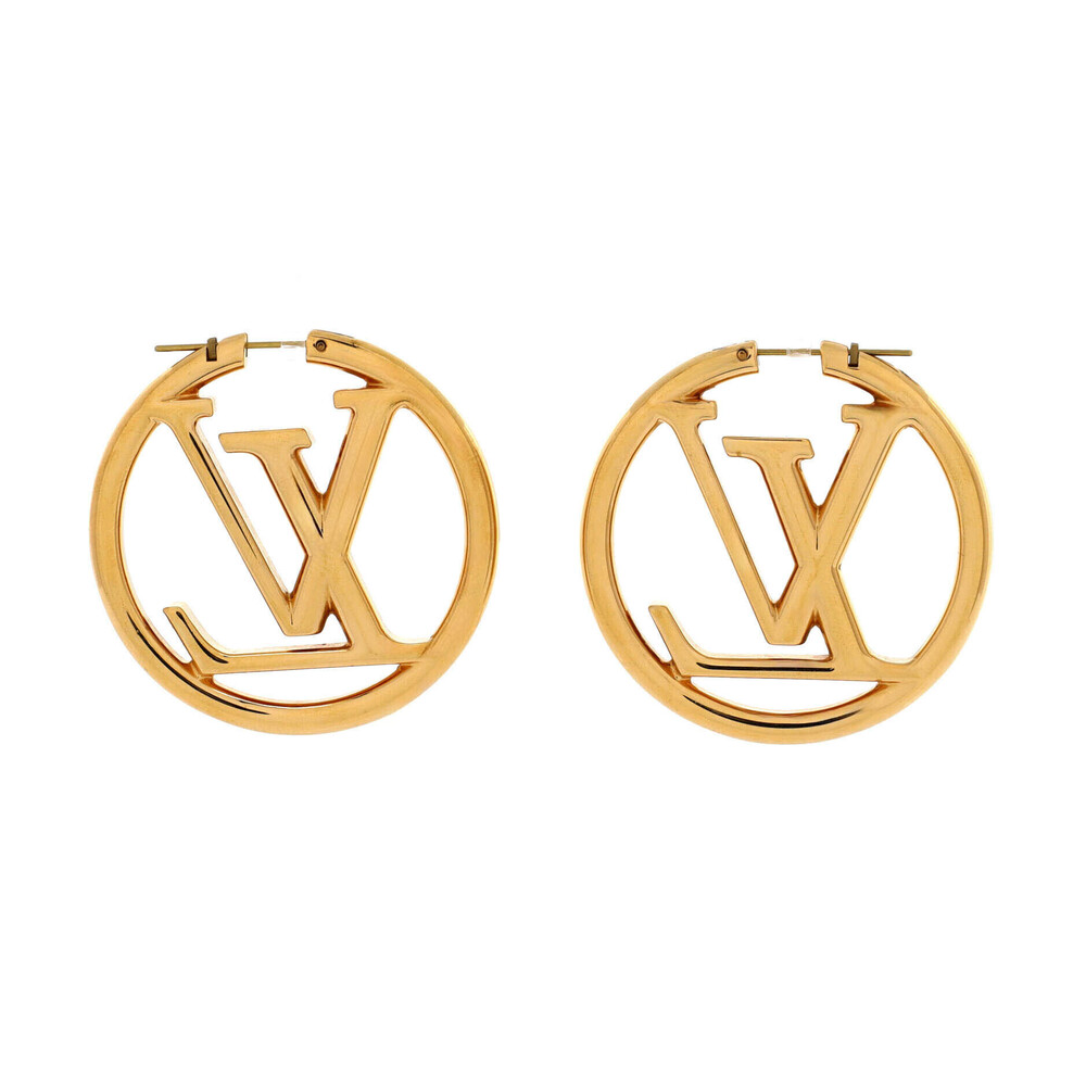 Louis Vuitton GM Louise Hoop Earrings Metal - Picture 3 of 3